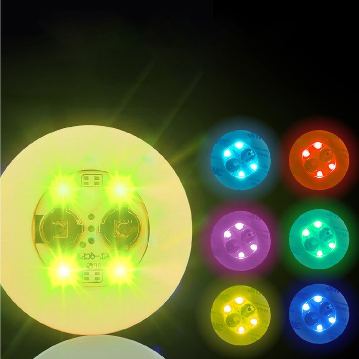 Podstawka Naklejka LED pod Butelkę Szklankę Kubek Zestaw 10 szt.