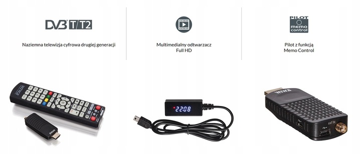 Dekoder Tuner TV Wiwaj DVB-T2 HEVEC MINI LED