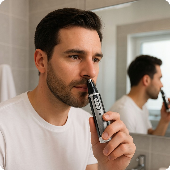 TRYMER GOLARKA DO NOSA USZU GOLENIE BRODY WŁOSÓW ZAROSTU 4w1 MOCNY