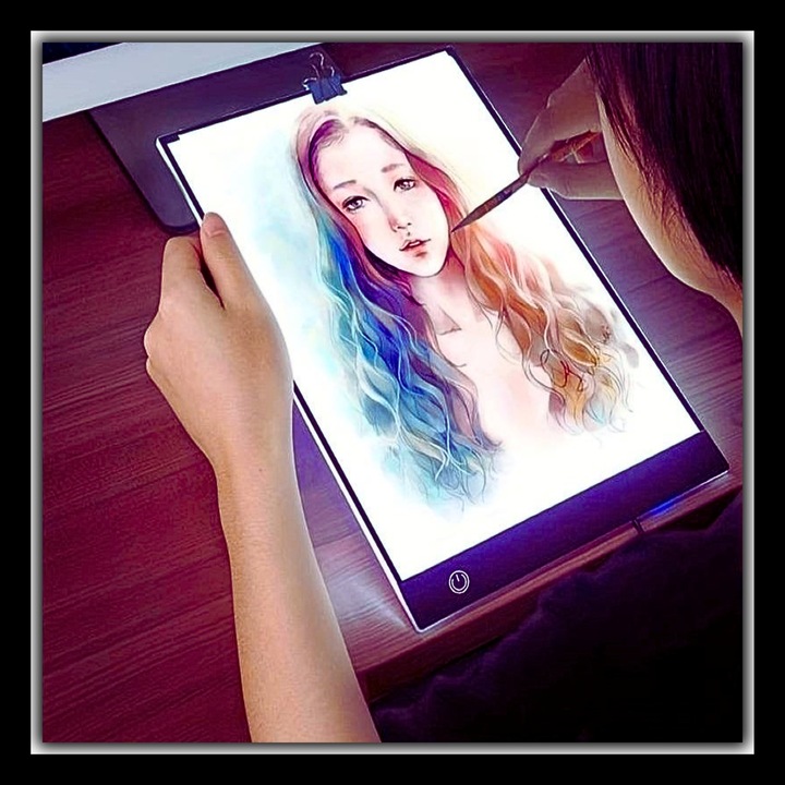 TABLET GRAFICZNY TABLICA DZIECI RYSOWANIA DESKA KREŚLARSKA LED+5 GRATISÓW