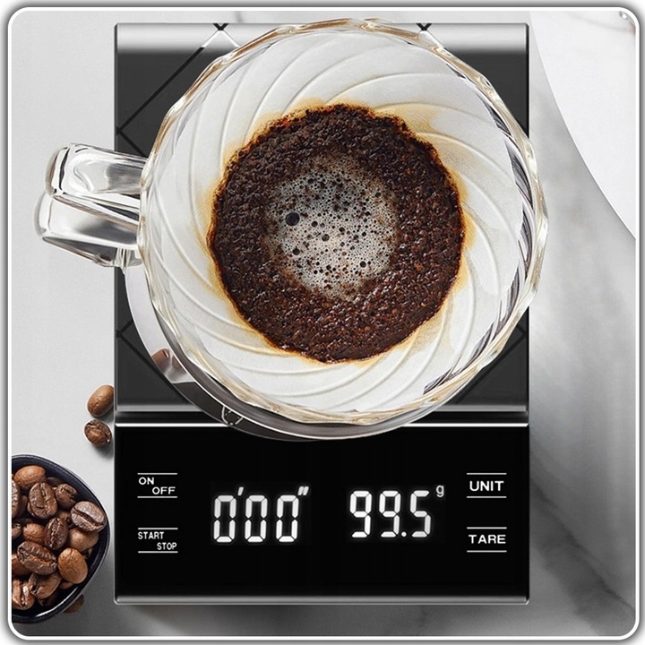 WAGA KUCHENNA DOMOWA PRECYZYJNA ELEKTRONICZNA 3KG KAWY WYŚWIETLACZ
