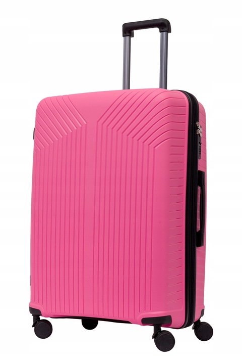 DUŻA WALIZKA PODRÓŻNA POLIPROPYLEN + POSZERZENIE SUWAKA BAGIA 100L