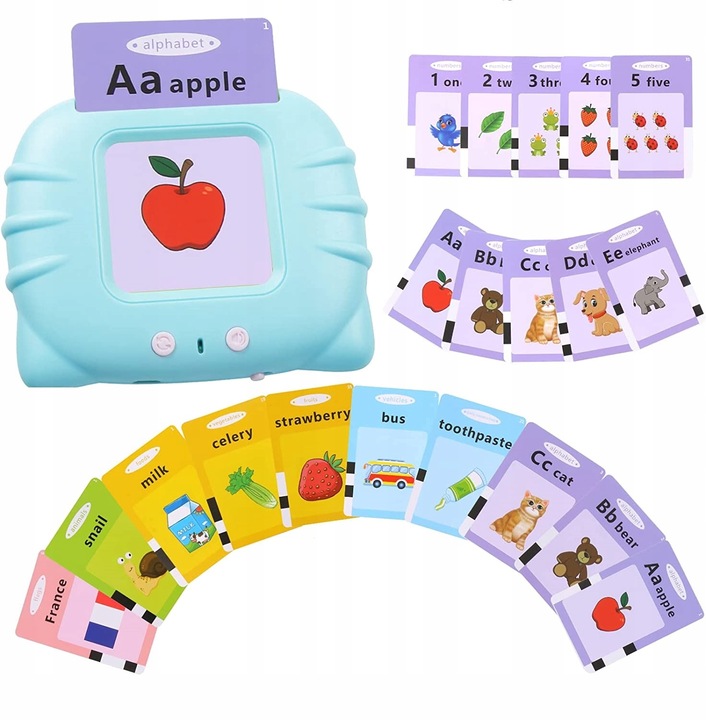 CZYTNIK KART ANGIELSKIEGO ZABAWKA DO WCZESNEJ NAUKI JĘZYKA 510 SŁÓWEK XXXL