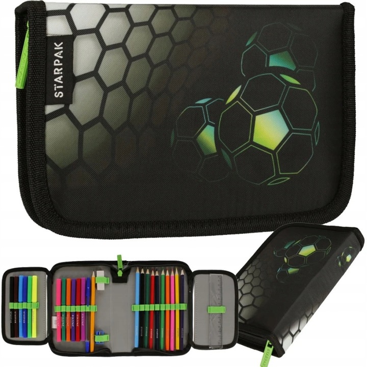 TORNISTER PLECAK SZKOLNY DLA CHŁOPCA DO 1 KLASY PIÓRNIK WOREK FOOTBALL