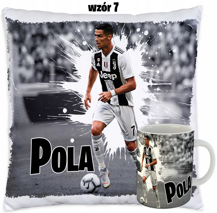 Kubek i Poduszka dla fana CRISTIANO RONALDO CR7