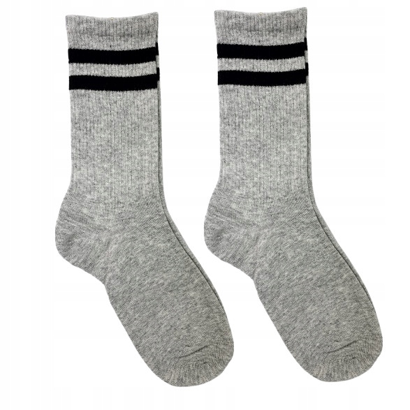 5x MŁODZIEŻOWE SPORTOWE WYSOKIE SKARPETY OLDSCHOOL W PASKI STYLOWE WZORY