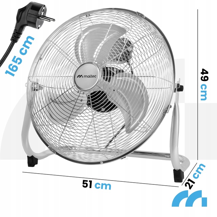 WENTYLATOR PODŁOGOWY MOCNY DUŻY CYRKULATOR POWIETRZA WIATRAK PRZEMYSŁOWY