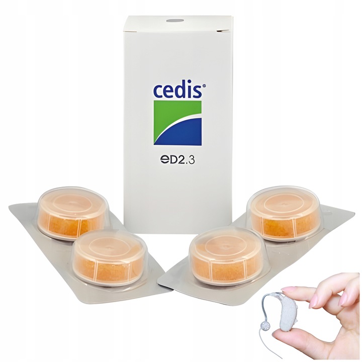 Kapsuły Osuszające CEDIS eD2.3 Zestaw 4 Sztuk do Aparatów Słuchowych