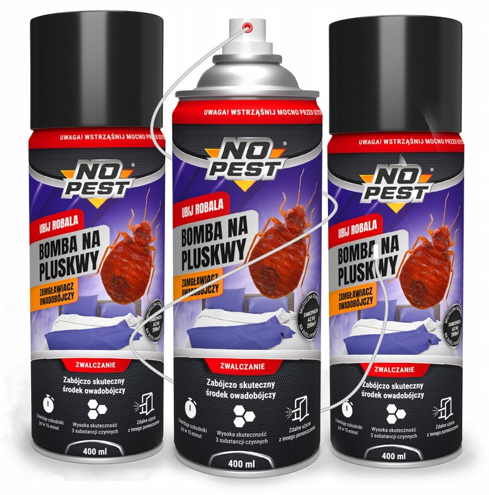 ŚRODEK BOMBA PREPARAT GRANAT FOGGER NA PLUSKWY PAJĄKI MOLE PRUSAKI (3