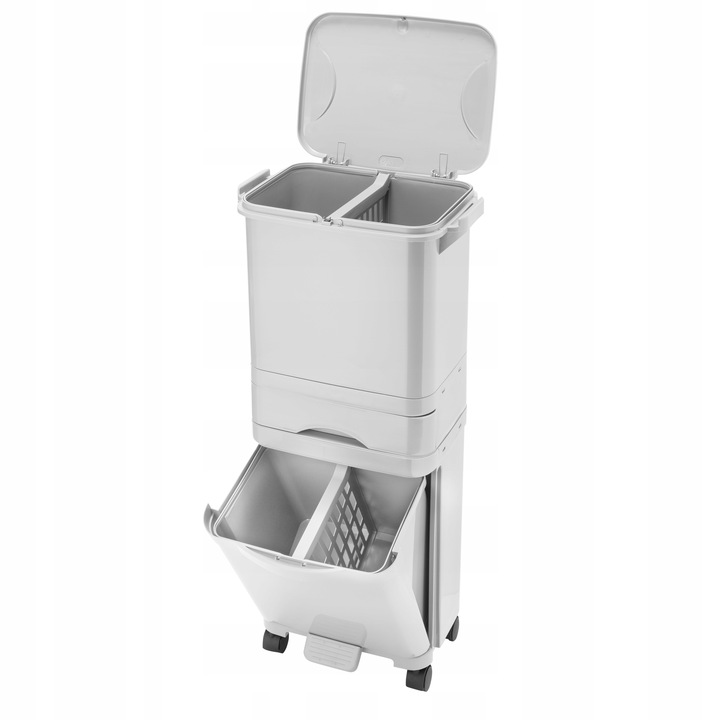 Kosz do Segregacji Śmieci Odpadów Domowy Kubeł na Śmieci do Kuchni Kółka