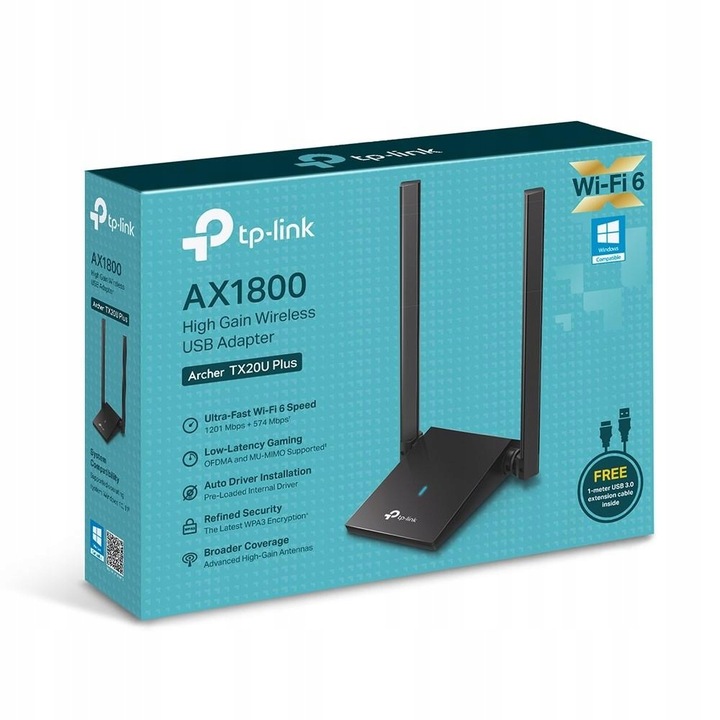 Karta sieciowa TP-Link Archer TX20U Plus Wi-Fi 6 AX1800