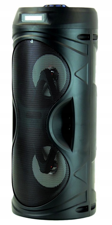 PRZENOŚNA KOLUMNA GŁOŚNIK KARAOKE BLUETOOTH +2 MIKROFONY BEZPRZEWODOWE