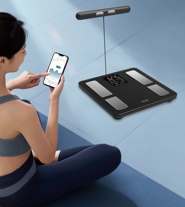 WAGA ŁAZIENKOWA BLUETOOTH ANALITYCZNA INTELIGENTNA Apple Health Google