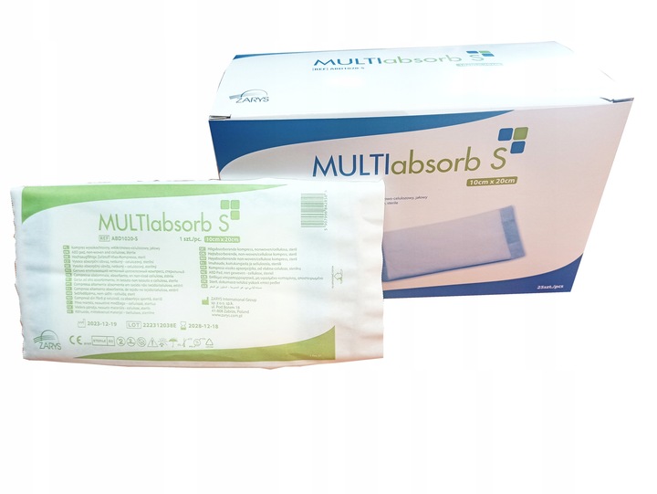 Kompresy wysokochłonne JAŁOWE multiABSORB ZARYS 10x20cm a'25