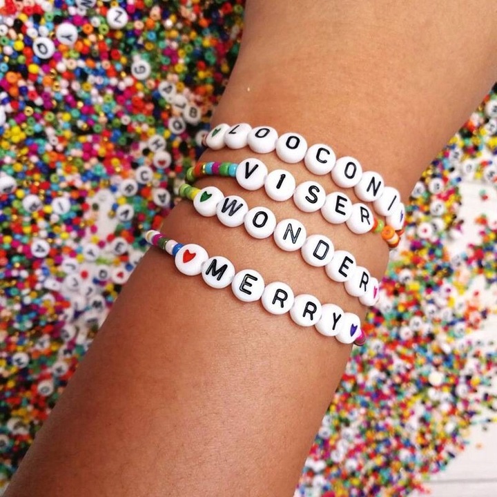 Zestaw do Robienia Tworzenia Bransoletek Koraliki Literki Akcesoria 4200 el