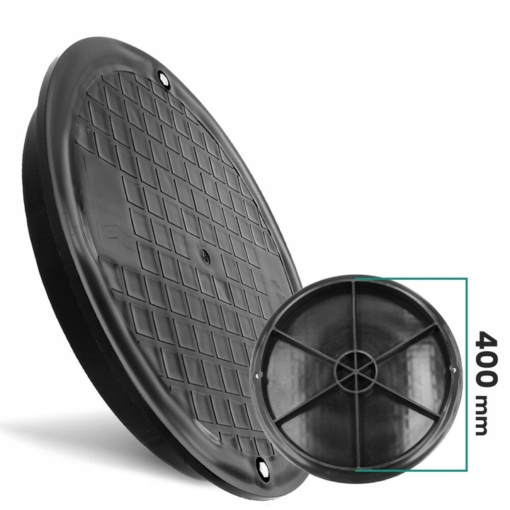 POKRYWA RURY KARBOWANEJ 400 MM TRZONOWEJ WŁAZ DEKIEL STUDNI STUDZIENKI P 6A