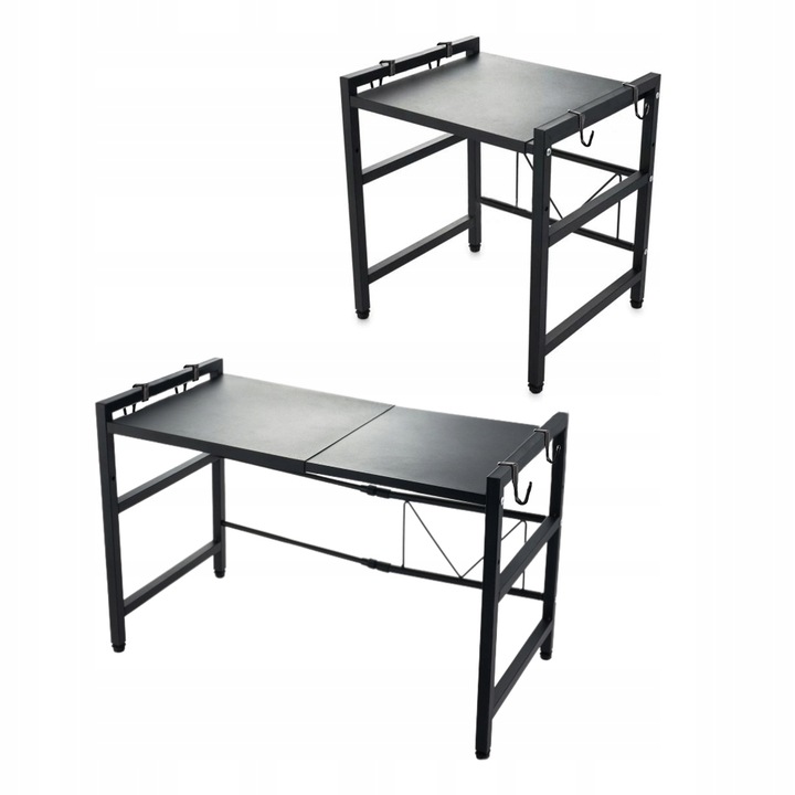 Stojak na mikrofalówkę półka rozsuwana regulacja teleskopowa organizer