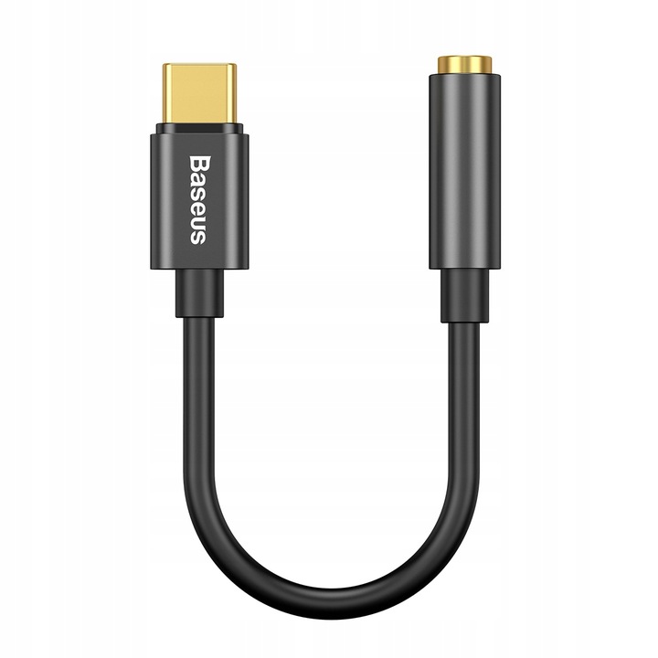 BASEUS ADAPTER PRZEJŚCIÓWKA AUDIO USB-C TYP-C - MINI JACK 3.5MM AUX DAC