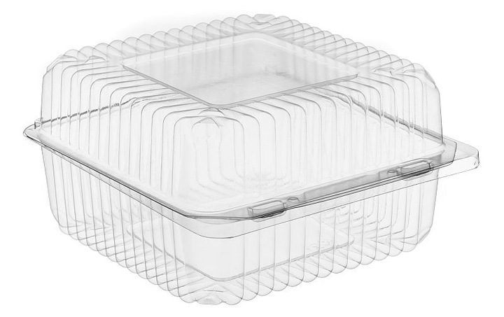Pojemnik na Ciasto Opakowanie Cukiernicze Przezroczysty 125 x 125 mm 50 szt