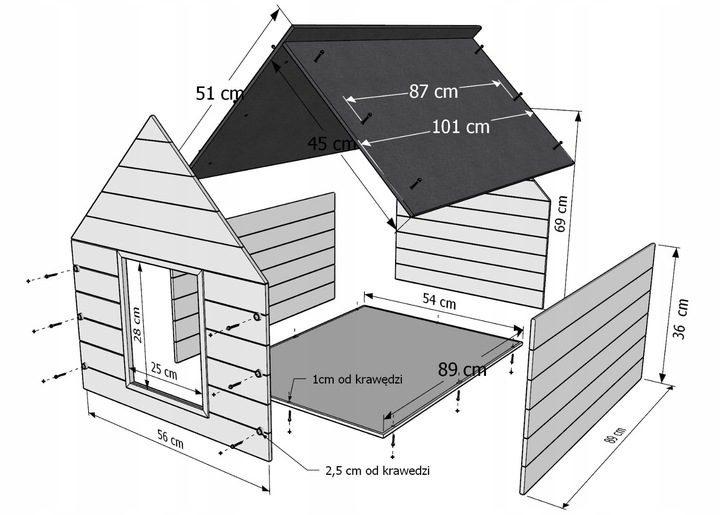 Buda dla Psa Ocieplana Legowisko Rozm. L 101 x 69