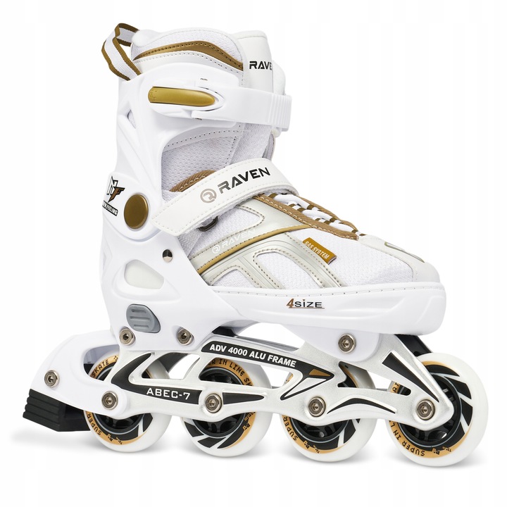 Rolki Regulowane RAVEN Pulse White/Gold 37-40