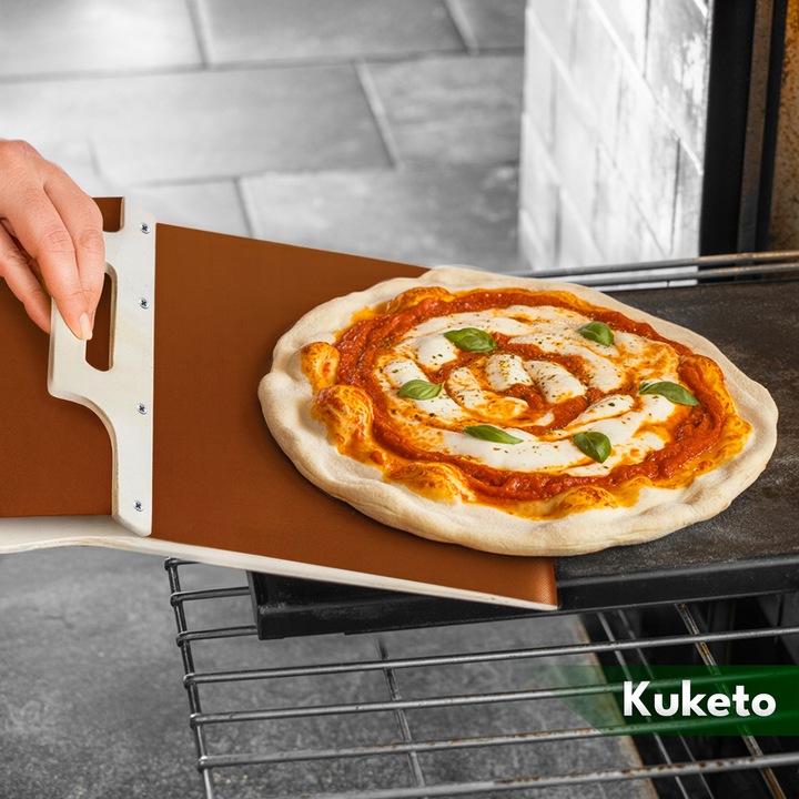 ŁOPATA DO PIZZY CHLEBA PRZESUWANA SZUFLA TACA PROFESJONALNA KWADRATOWA