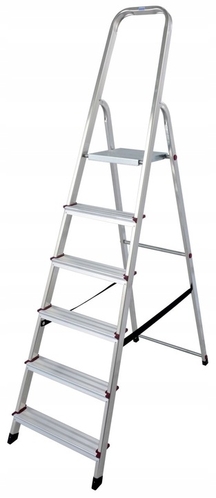 Drabina aluminiowa domowa Krause Corda 6 stopniowa