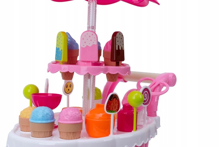 WÓZEK LODZIARNIA SKLEP ZE SŁODYCZAMI DŹWIĘKI i LED