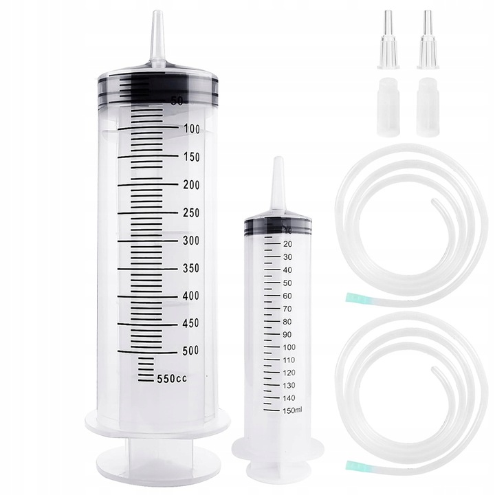 STRZYKAWKA 500ML, STRZYKAWKA Z WĘŻEM, DO LABORATORIÓW NAUKOWYCH, BEZ IGŁY
