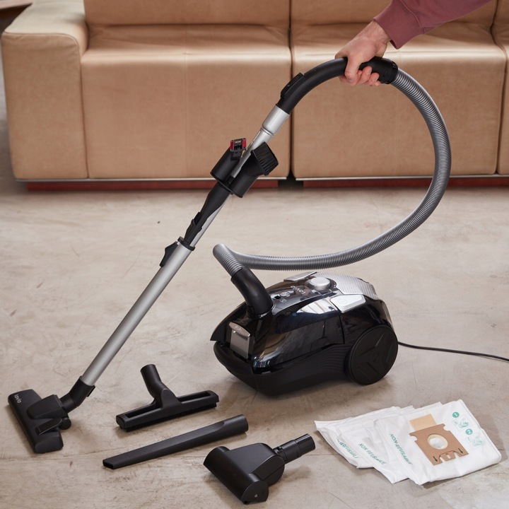 Odkurzacz workowy HEPA TURBOSZCZOTKA CICHY MOCNY 14w1 +3 WORKI 900W LOVIO