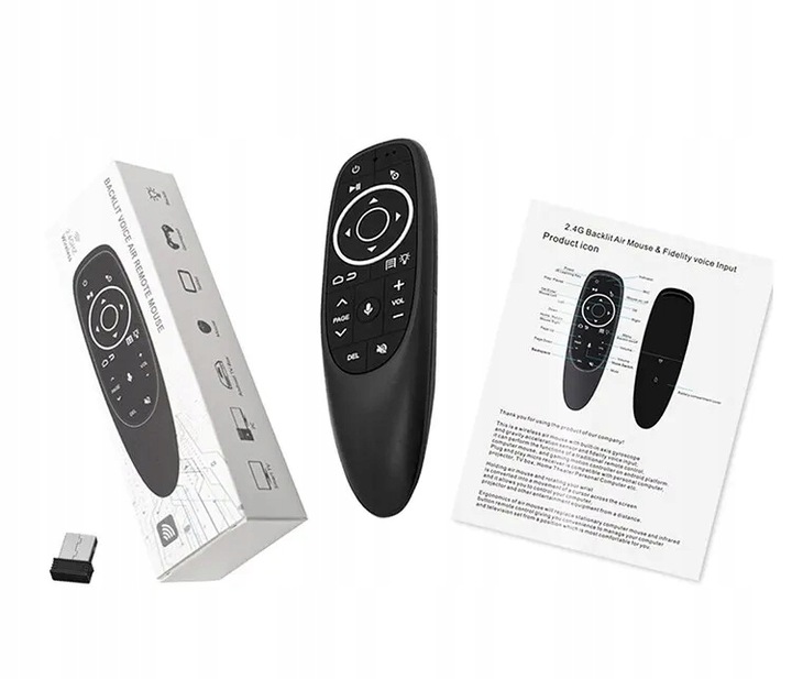 AIR Mouse mini pilot SMART TV PC G10S Pro z Podświetleniem