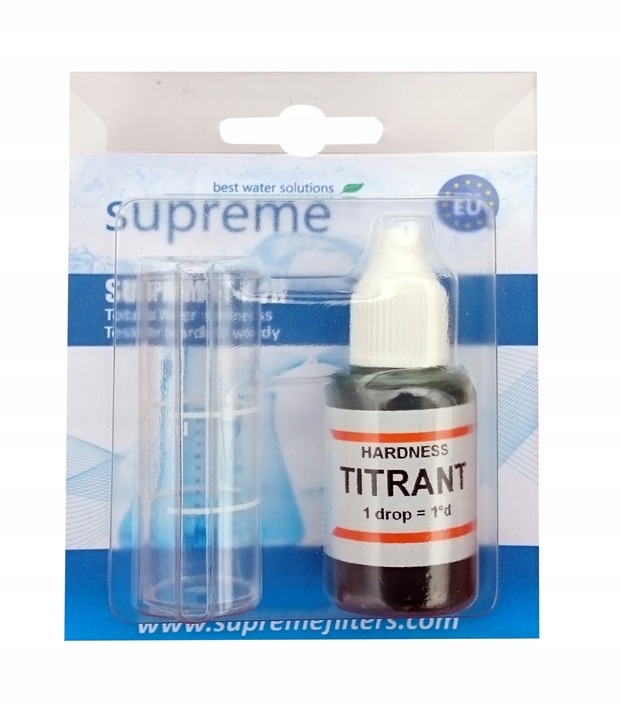 Profesjonalny, tester twardości wody, kropelkowy SUPREME, DOKŁADNY
