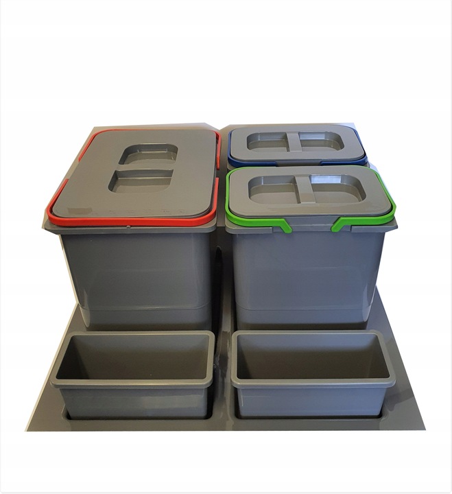 POJEMNIKI REJS DO 60cm 1X15 2X7L DO SEGREGACJI NA ODPADY PRAKTIKO NA