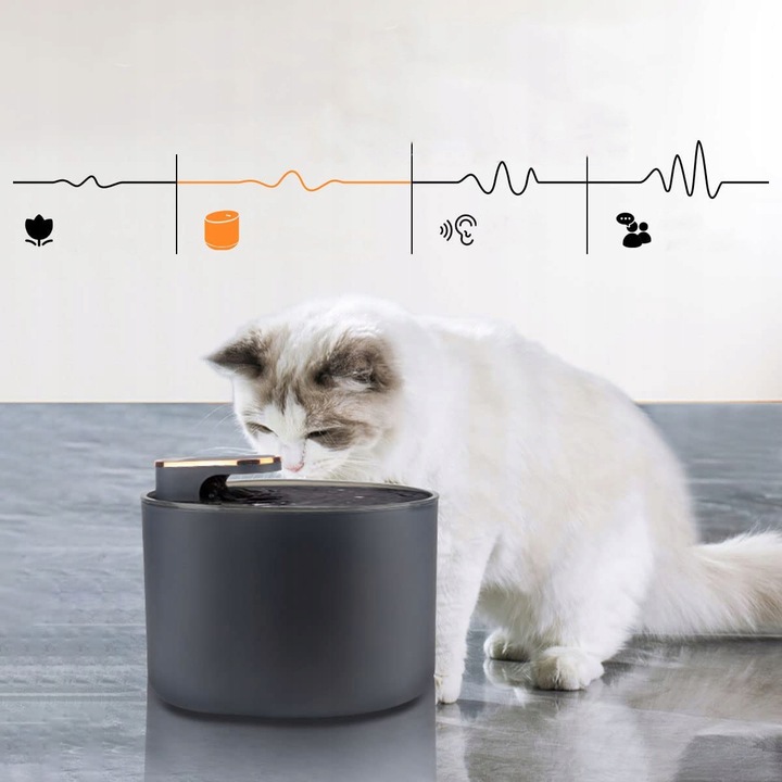 FONTANNA POIDEŁKO DLA KOTA PSA MISKA AUTOMATYCZNE POIDŁO + FILTR CICHA