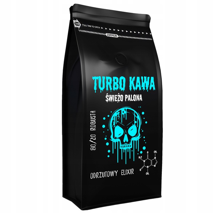 TURBO Kawa ziarnista Do ekspresu 1kg 80/20 Robusta/Arabica ODRZUTOWY