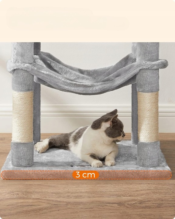 DRAPAK DLA KOTA DUŻY XL LEGOWISKO WIEŻA SŁUPEK DOMEK 6 POZIOMÓW 143cm