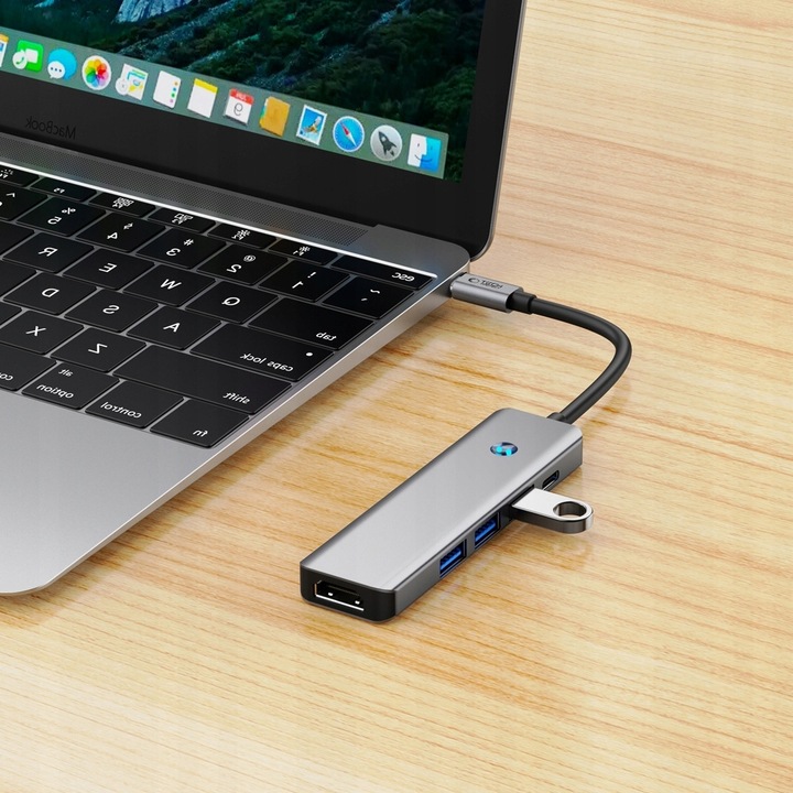 HUB ADAPTER ROZGAŁĘZIACZ ROZDZIELACZ USB-A 3.0 USB-C TYPE-C DO KOMPUTER