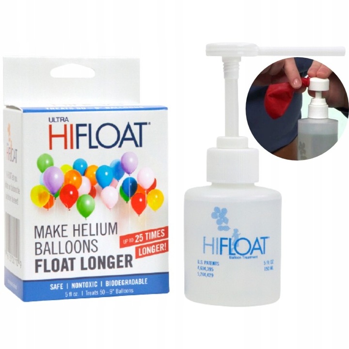 ŻEL klej USZCZELNIACZ HI-FLOAT 150ml BALONÓW Z HELEM z pompką ORYGINALNY
