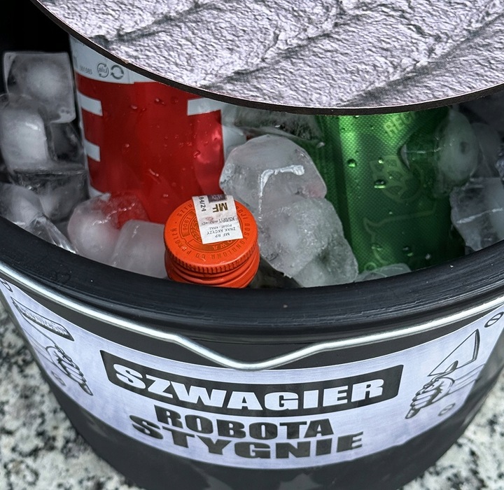 WIADRO MAJSTRA prezent dla budowlańca murarza na 18-99 urodziny faceta