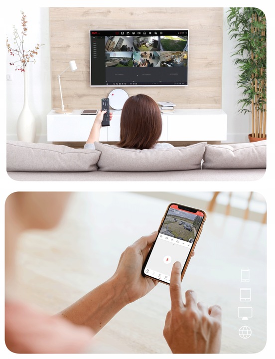 REJESTRATOR DO MONITORINGU SIECIOWY NVR IP 9 KANAŁOWY 8MPx 4K