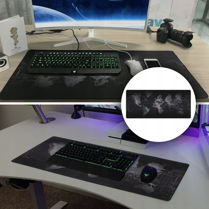 Podkładka pod mysz i klawiaturę mata na biurko DUŻA 100x50cm GAMINGOWA xxl