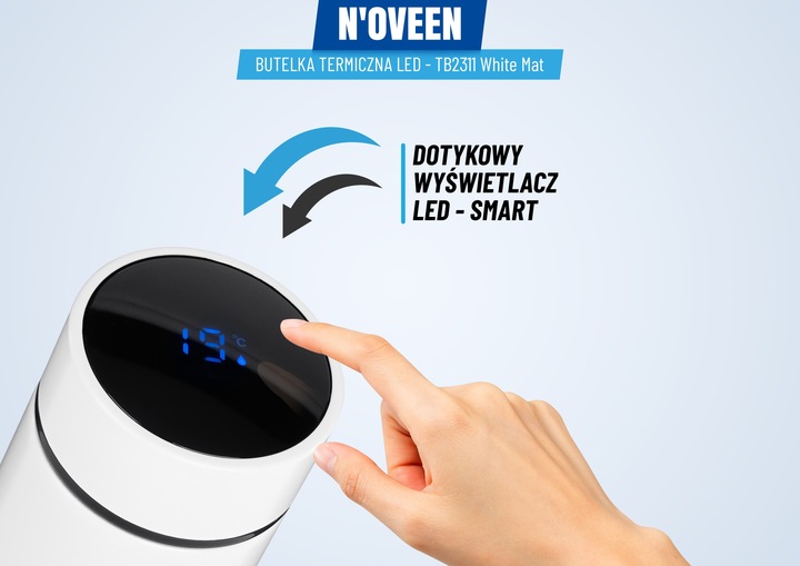 SZCZELNY TERMOS BUTELKA TERMICZNA KUBEK Z TERMOMETREM NA KAWĘ HERBATĘ SITKO