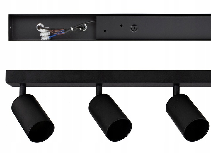 Lampa sufitowa szyna spot oprawa halogenowa 4x GU10