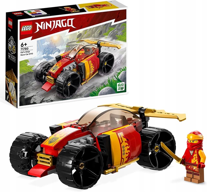 LEGO NINJAGO 6+ SAMOCHÓD AUTO NINJA KAIA EVO 71780