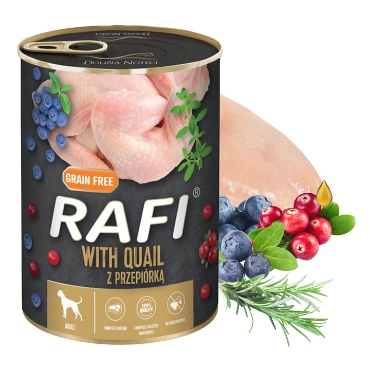 RAFI Karma mokra dla psa DOLINA NOTECI mix smaków 12 x 400g bezzbożowa