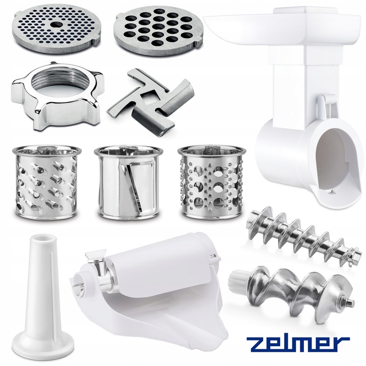 MASZYNKA DO MIELENIA MIĘSA ZELMER Z SZATKOWNICĄ I WYCISKARKA DO POMIDORÓW