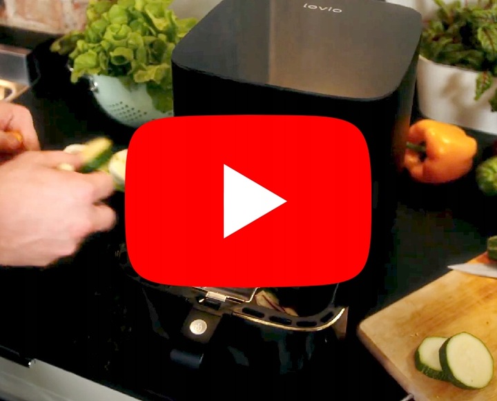 FRYTKOWNICA BEZTŁUSZCZOWA AIR FRYER FRYTOWNICA LOVIO 5L 8 PROGRAMÓW