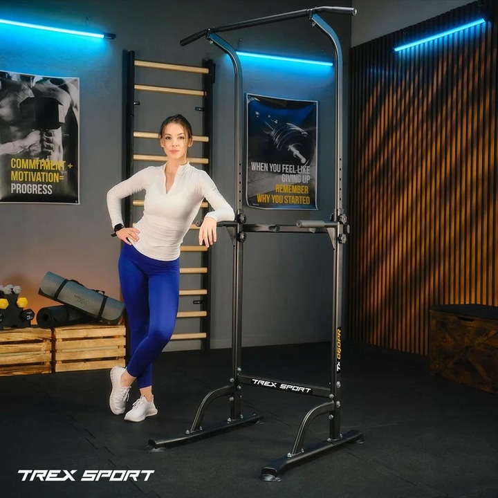 Poręcze do ćwiczeń dipów drążek do podciągania regulowany Trex Sport