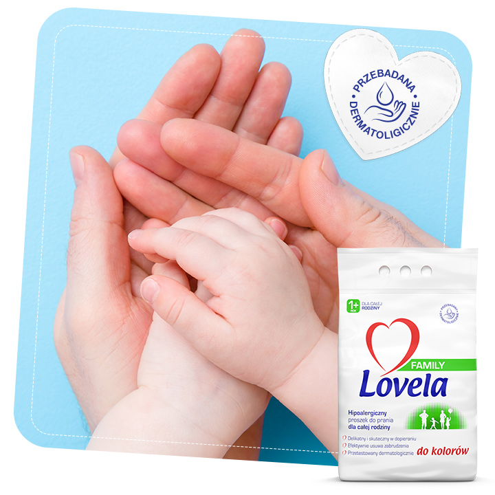 Zestaw Lovela Family Proszek do prania bieli i koloru 2 x 2,1 kg 56 prań