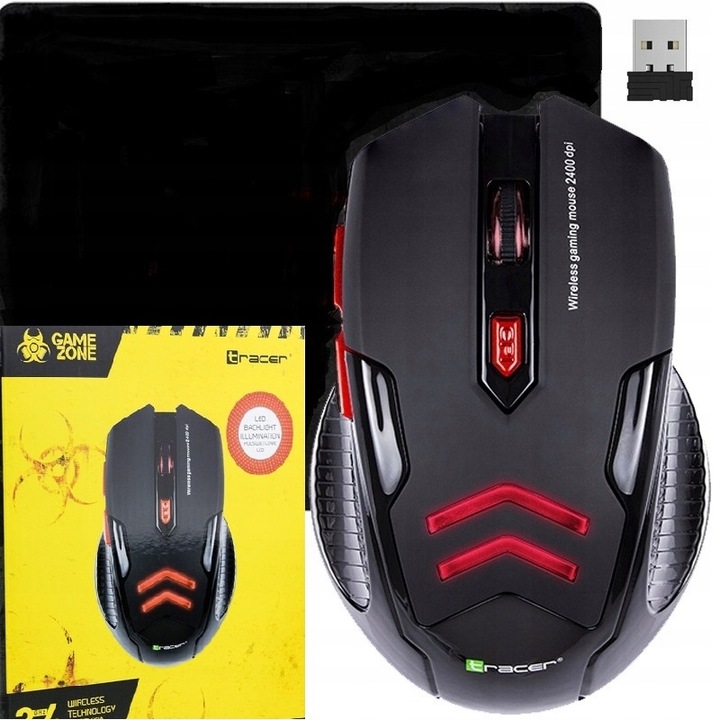 MYSZ MYSZKA bezprzewodowa Gamezone Airman RF NANO Gaming + podkładka